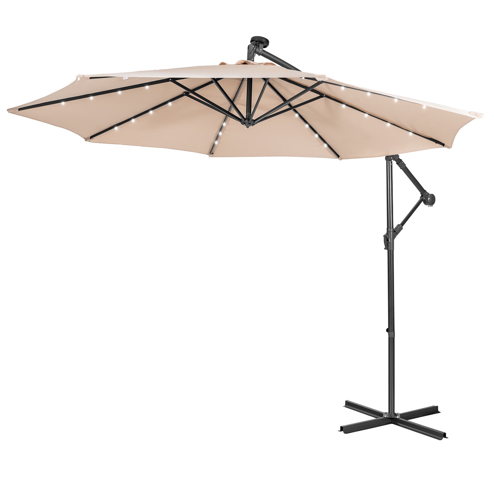 120'' Lighted Cantilever Umbrella