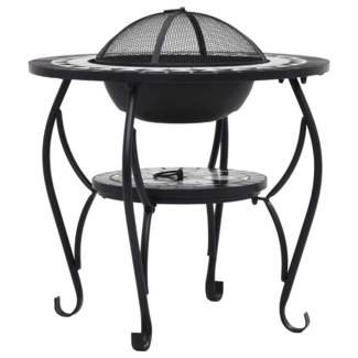 23.6'' H x 27'' W Steel Outdoor Fire Pit Table
