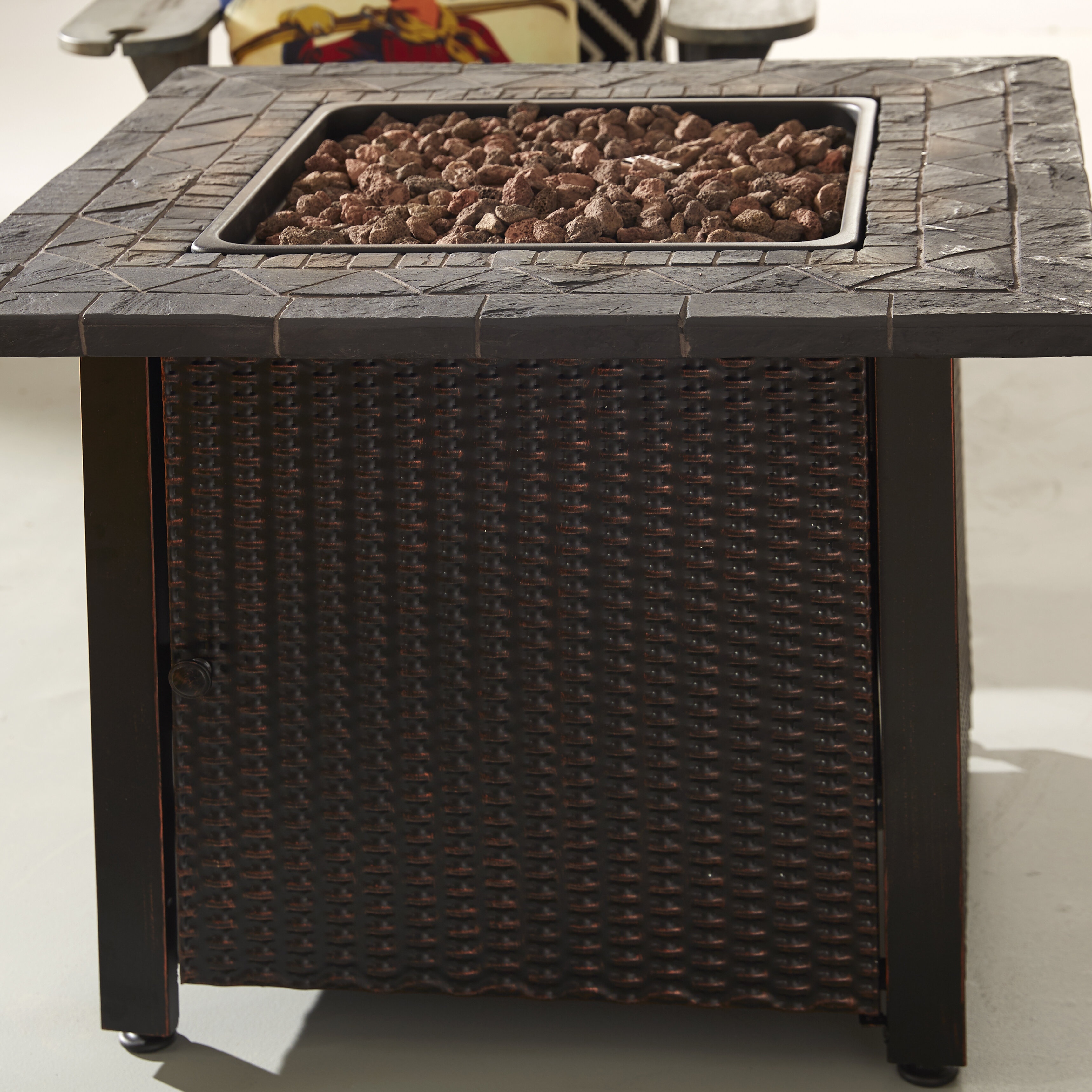 24" H x 30" W Outdoor Propane Fire Pit Table