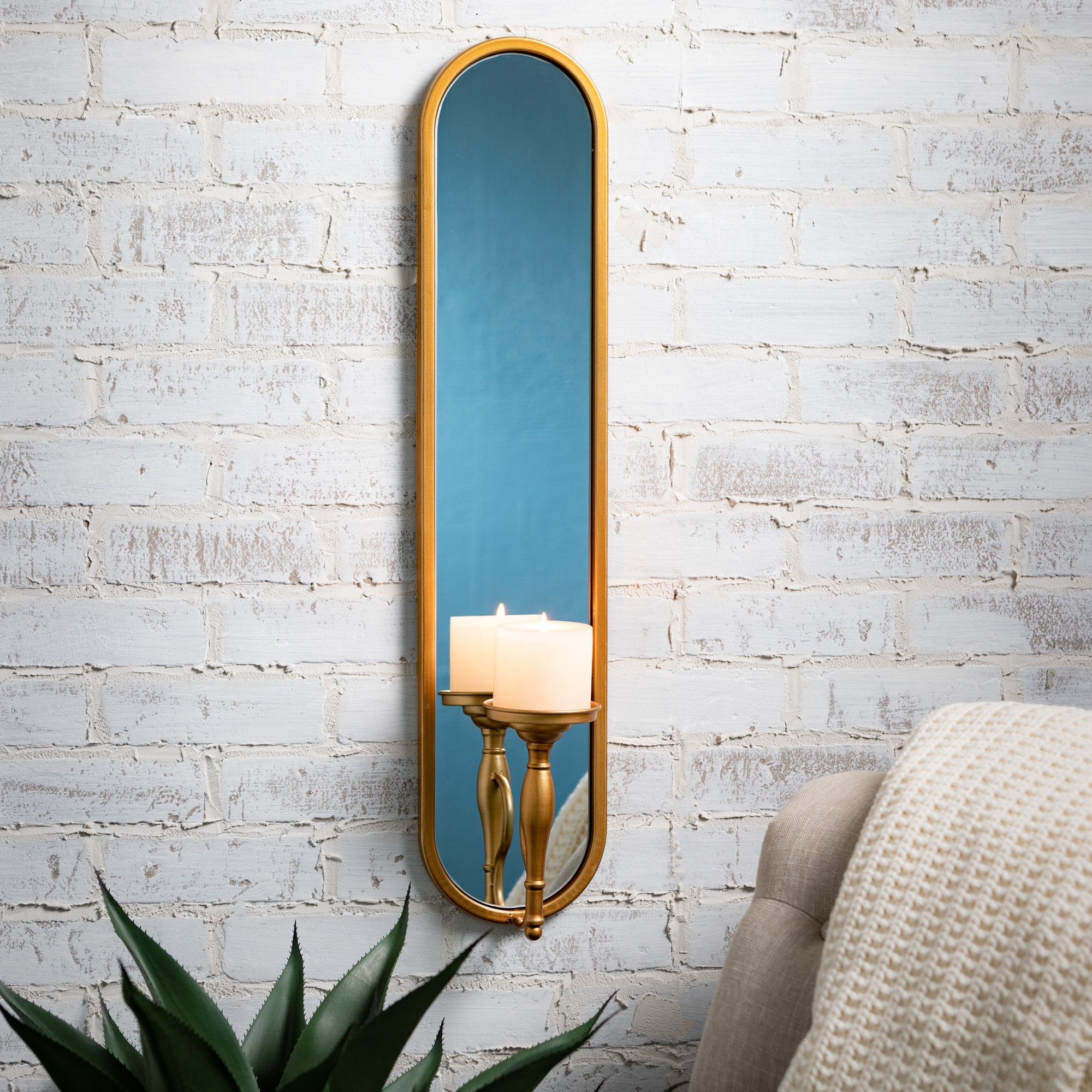29.75" Metal Wall Sconce