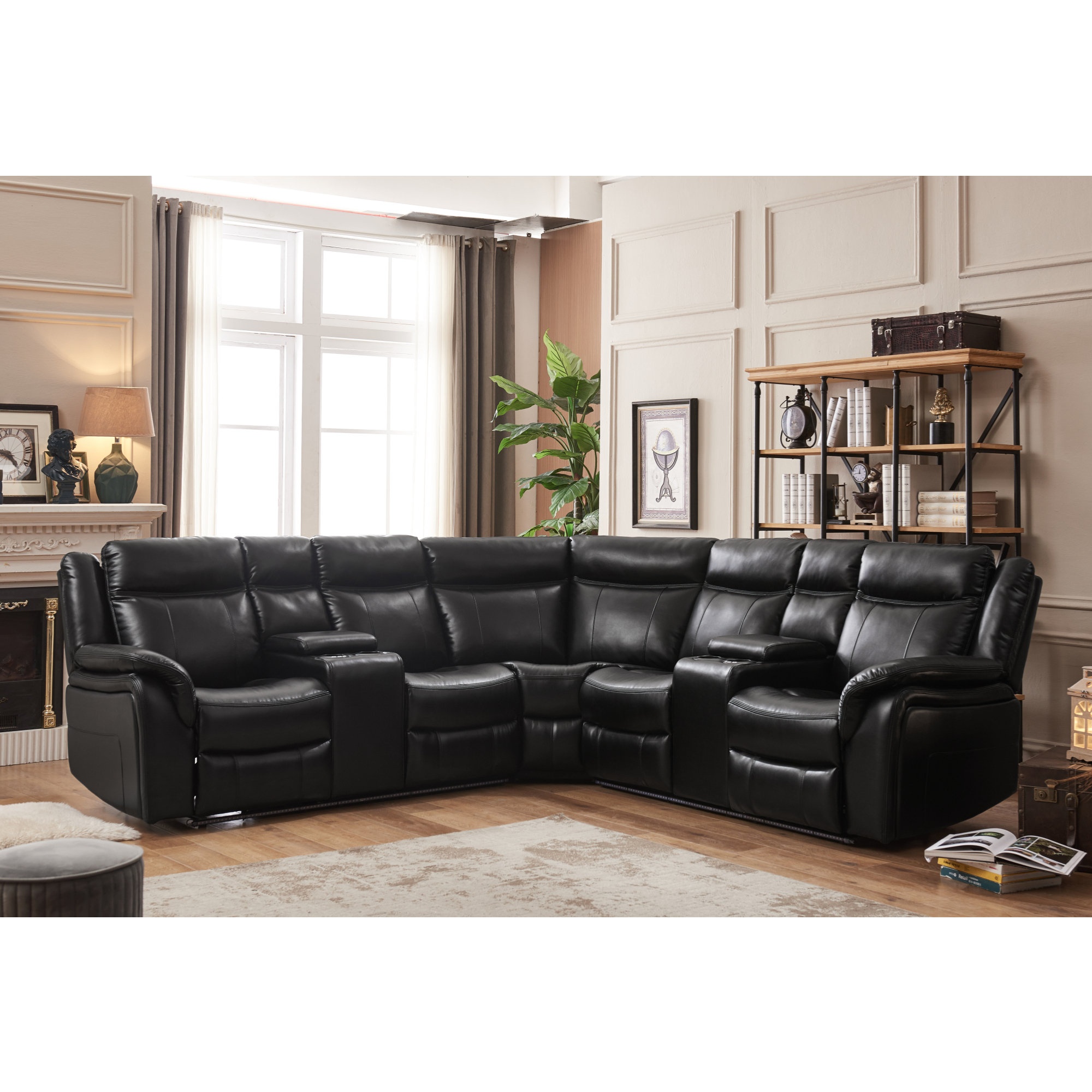 3 - Piece Leather Sectional