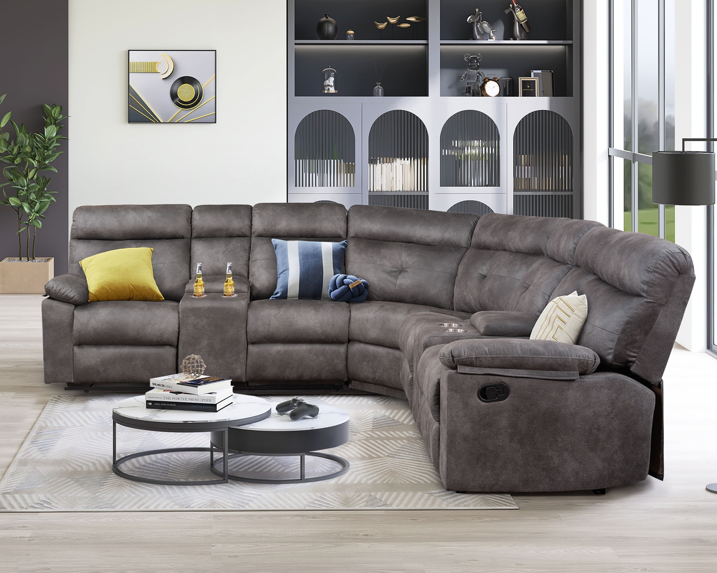 3 - Piece Upholstered Reclining Sectional