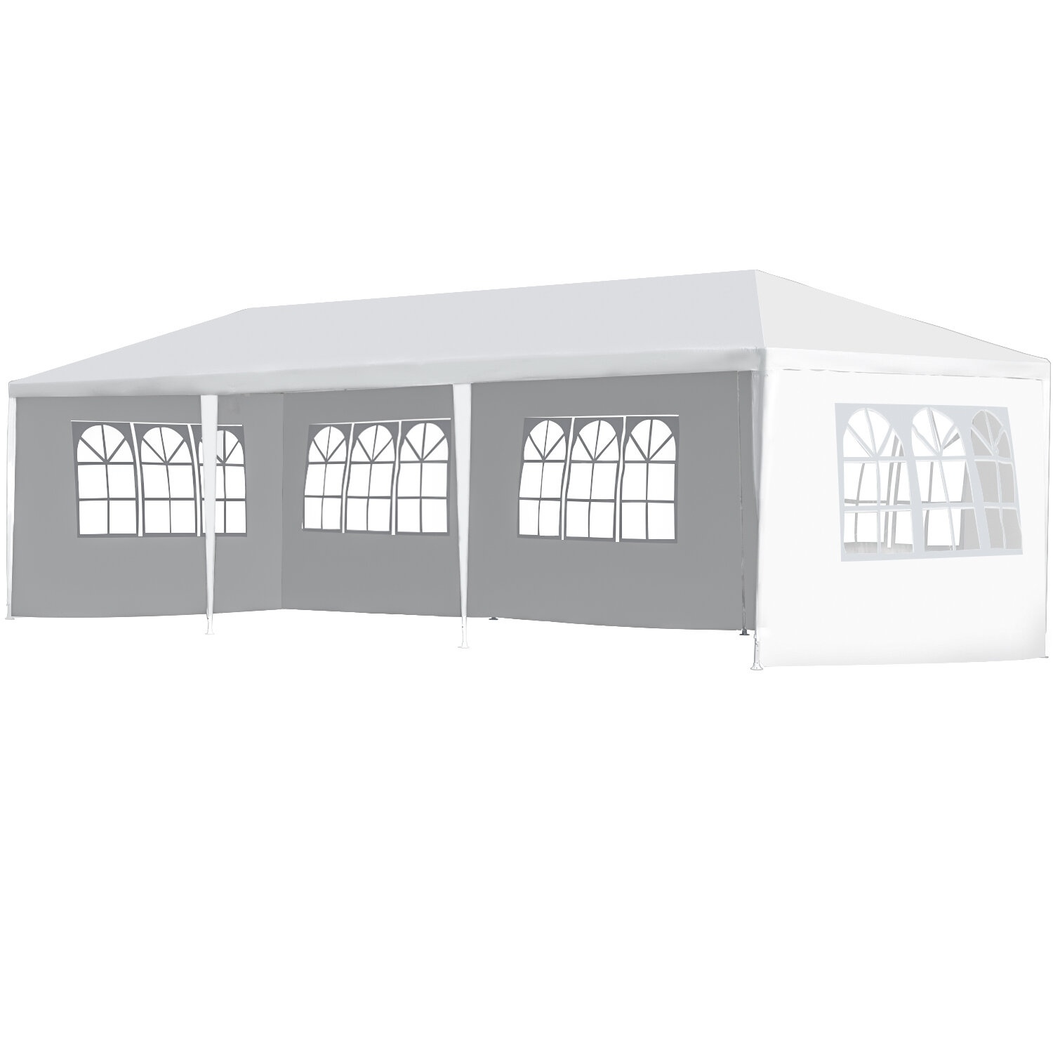 30 Ft. W x 10 Ft. D Steel Canopy