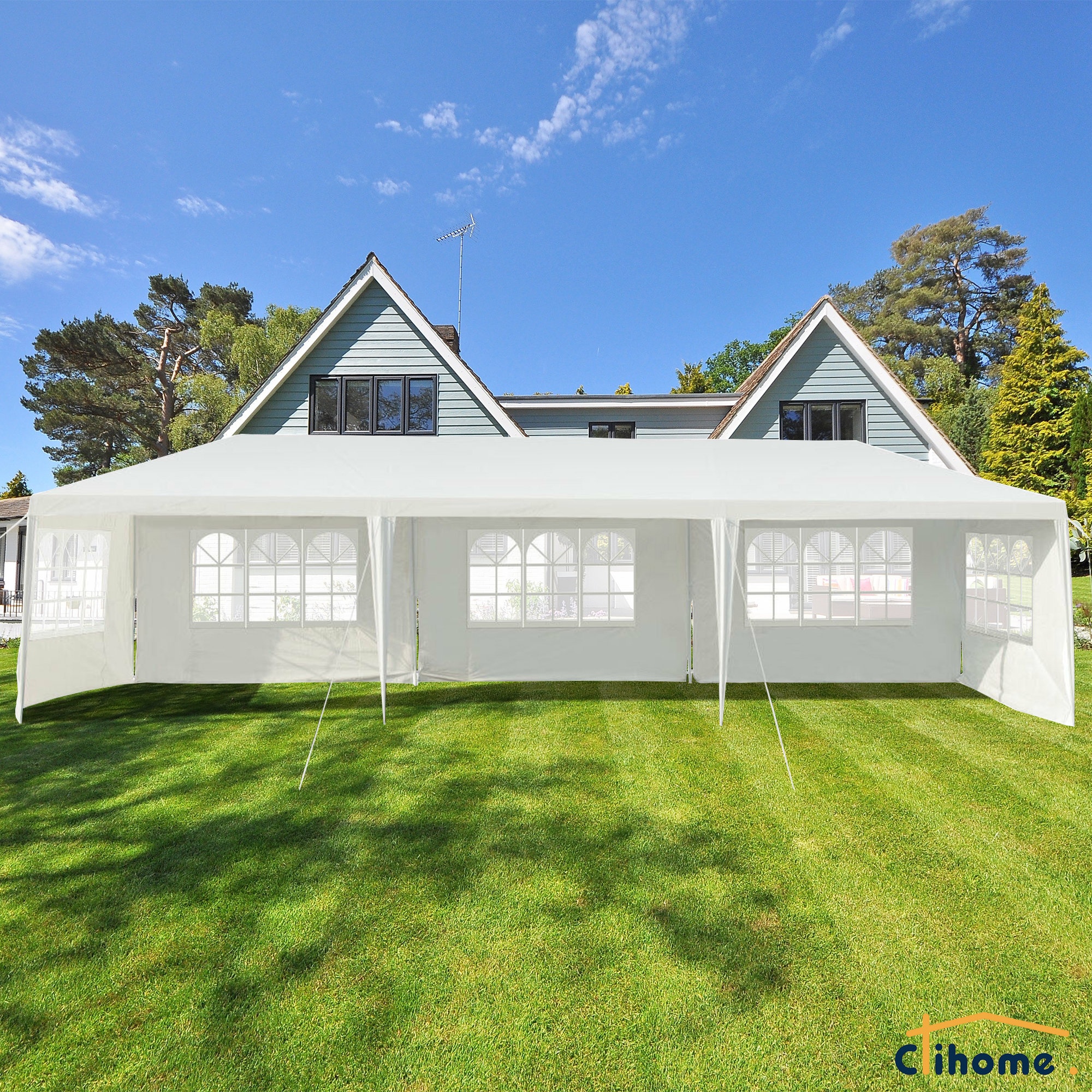 30 Ft. W x 10 Ft. D Steel Party Tent