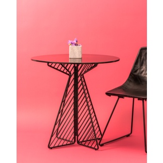 30'' Steel Iron Pedestal Dining Table