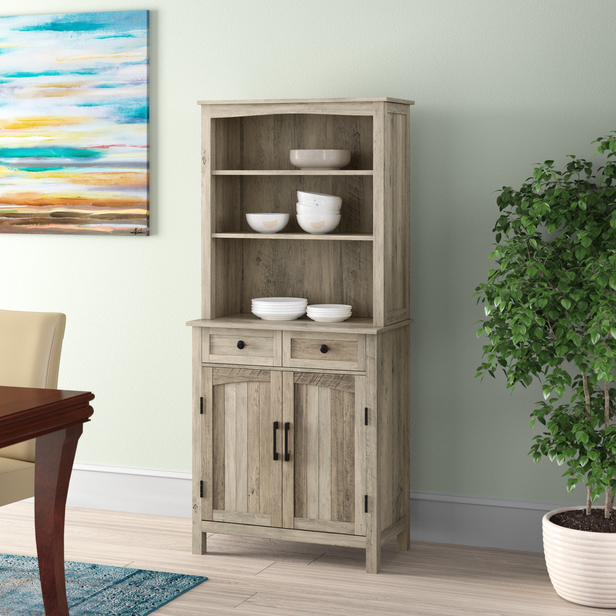 32'' Wide Dining Hutch