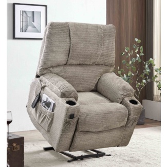 33.1'' Wide Power Lift Assist Standard Recliner with Massager