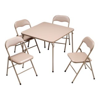 4 - Player Card Poker Table with Chairs