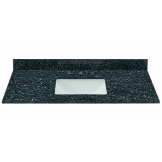 43'' Granite Single Bathroom Vanity Top with Sink