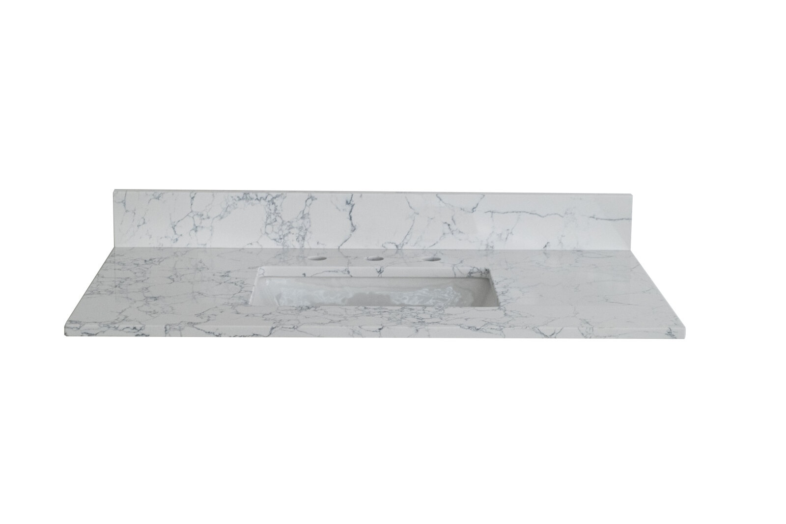 43'' Stone Single Bathroom Vanity Top with Sink