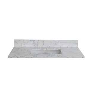 43'' Stone Single Bathroom Vanity Top with Sink
