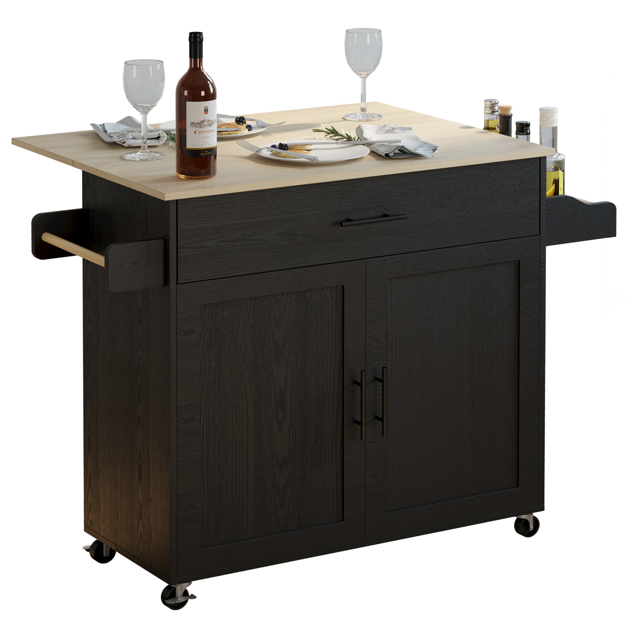 47.25'' Wide Rolling Kitchen Island
