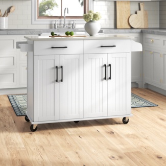 50.5'' Wide Rolling Kitchen Island