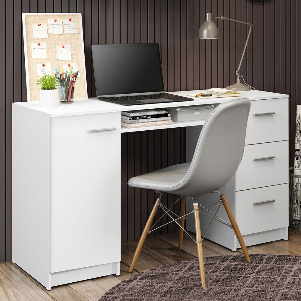 Computer Desk With File Cabinet - VisualHunt