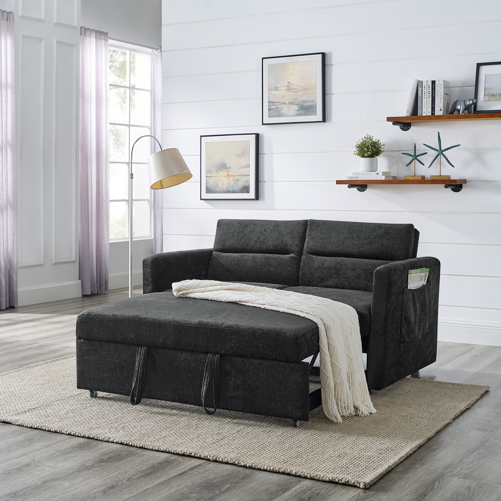 Barato Sleeper With Storage - Sofa Bed / Light Brown