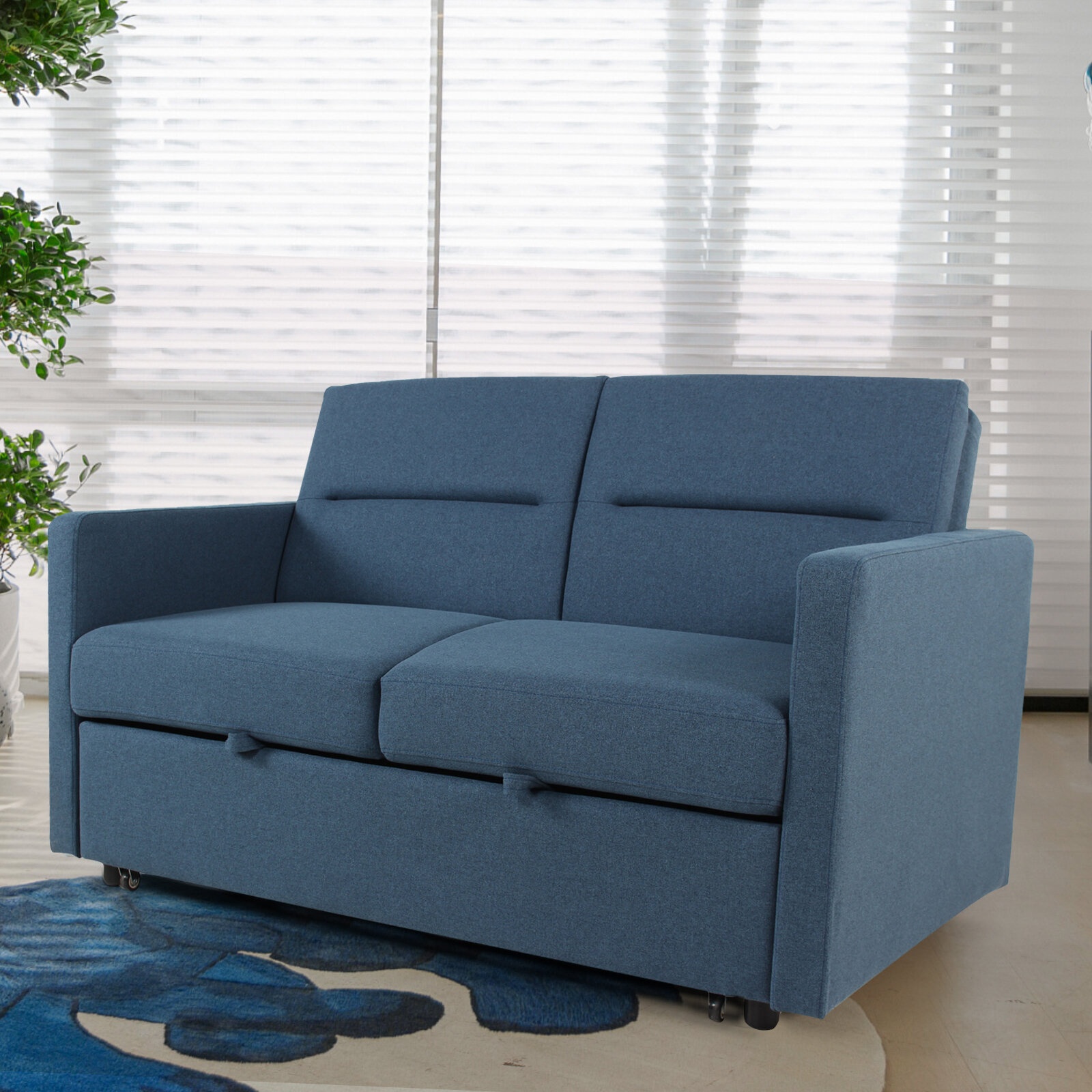 55.1'' Upholstered Reclining Sofa
