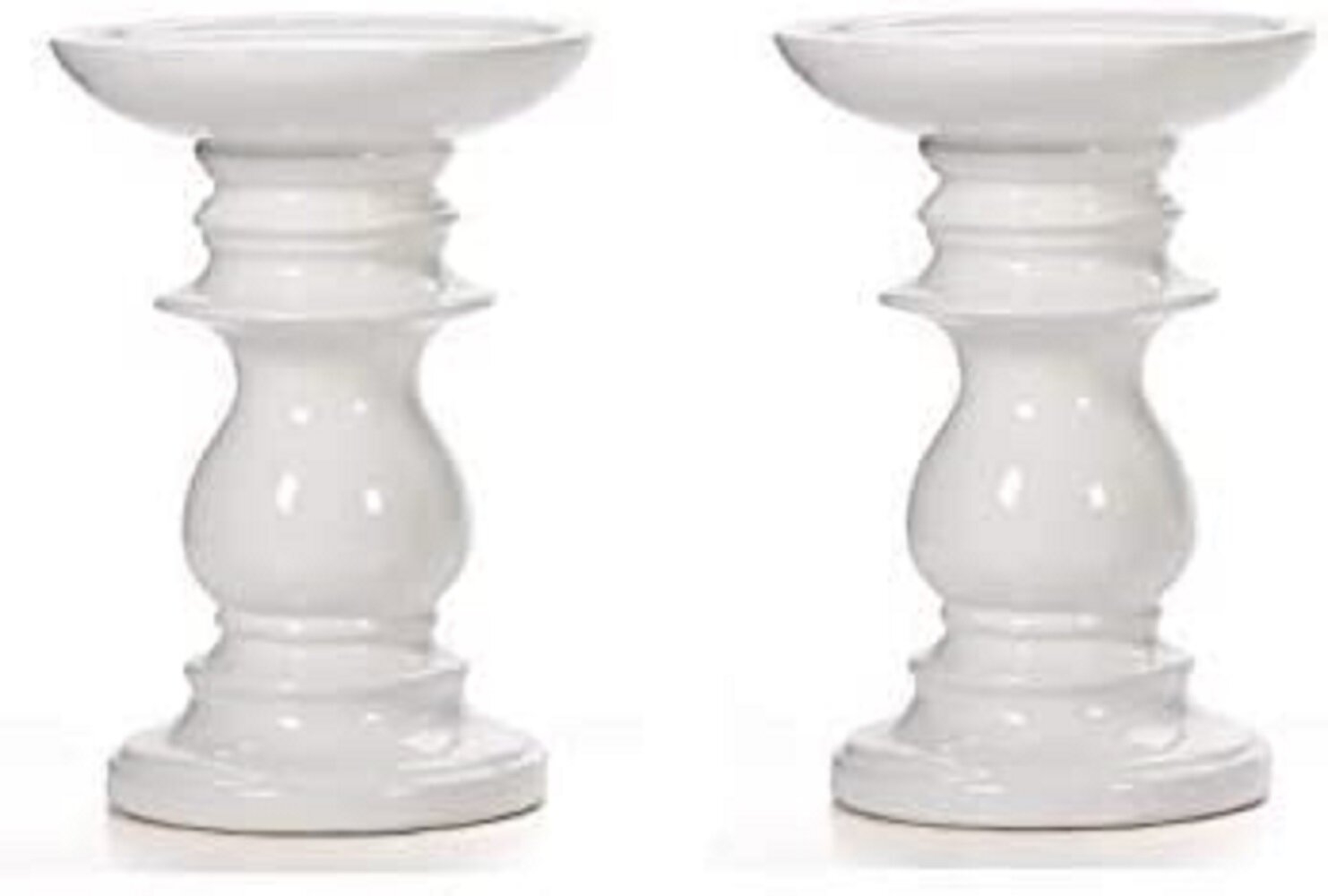 6.1" Ceramic Tabletop Candlestick