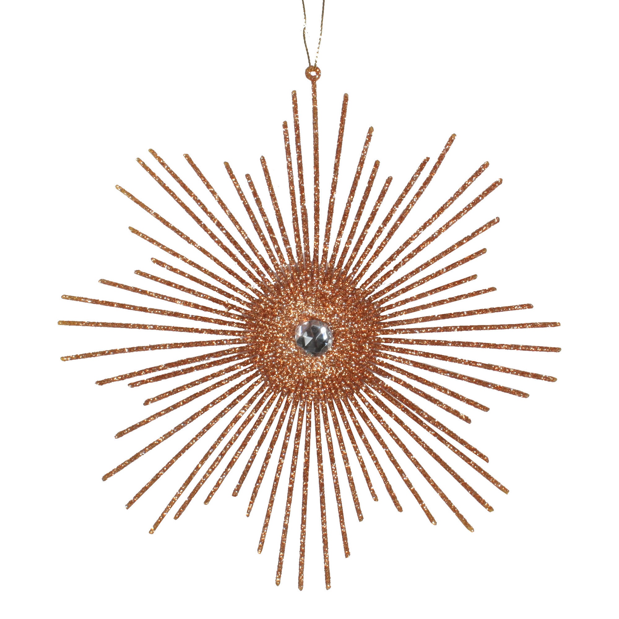 6.5" Glitter Snowflake Burst Ornament