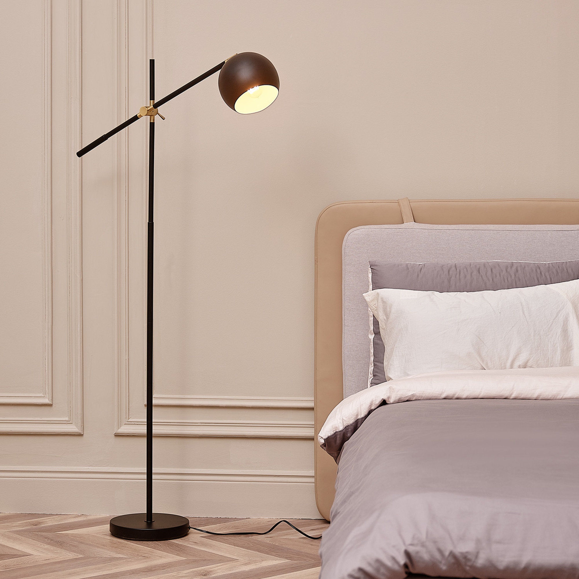 60" Swing Arm Floor Lamp