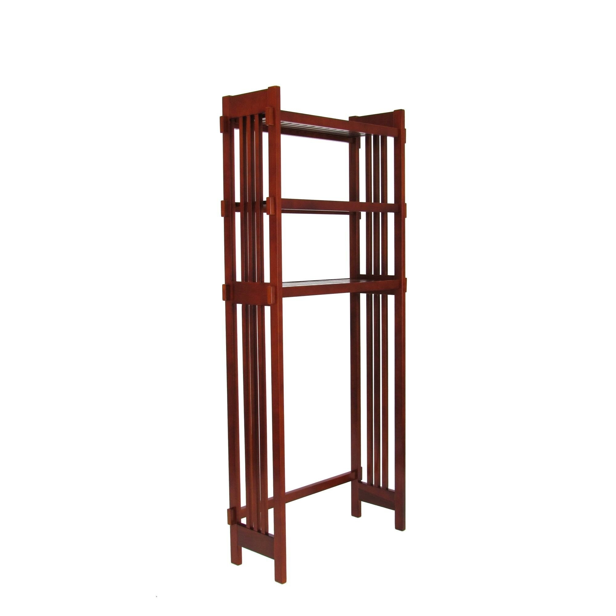 68'' H x 11'' W Solid Wood Standard Bookcase