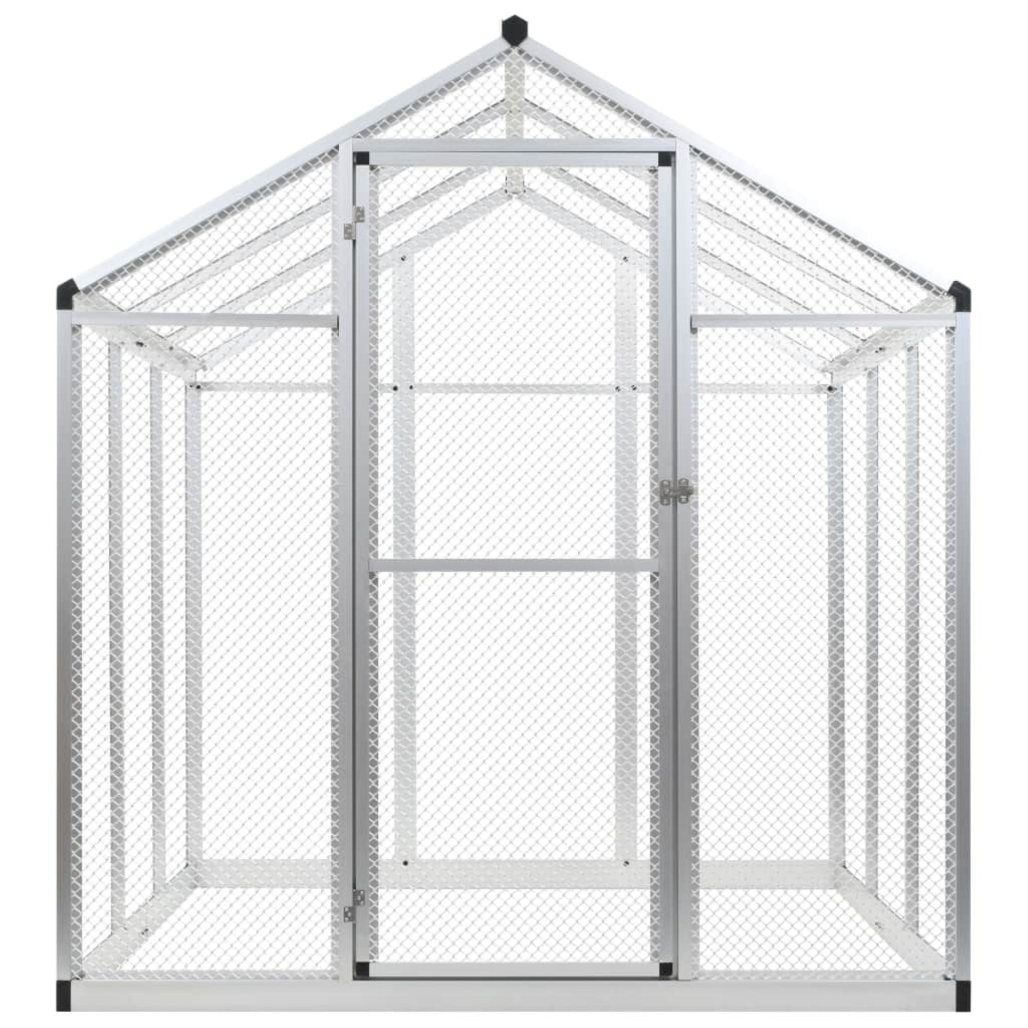 76.4'' Aluminum Pointed Top Flight Cage
