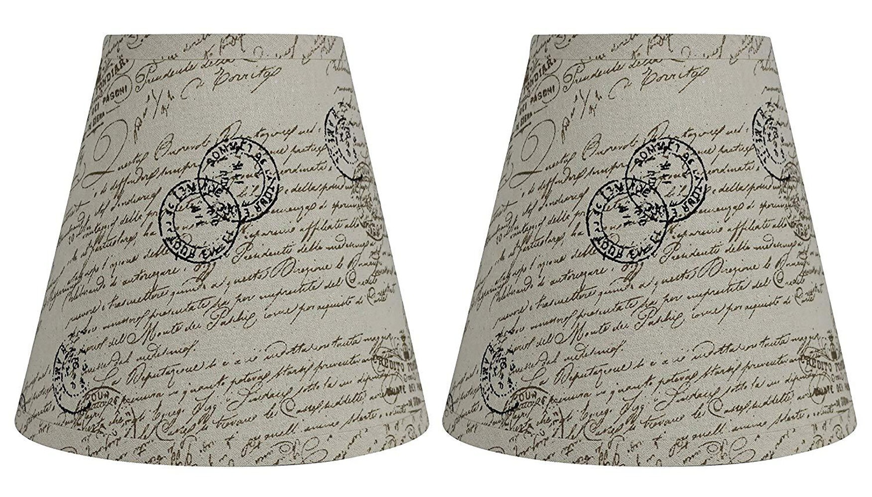 8'' H x 9'' W Linen Empire Lamp Shade ( Spider )