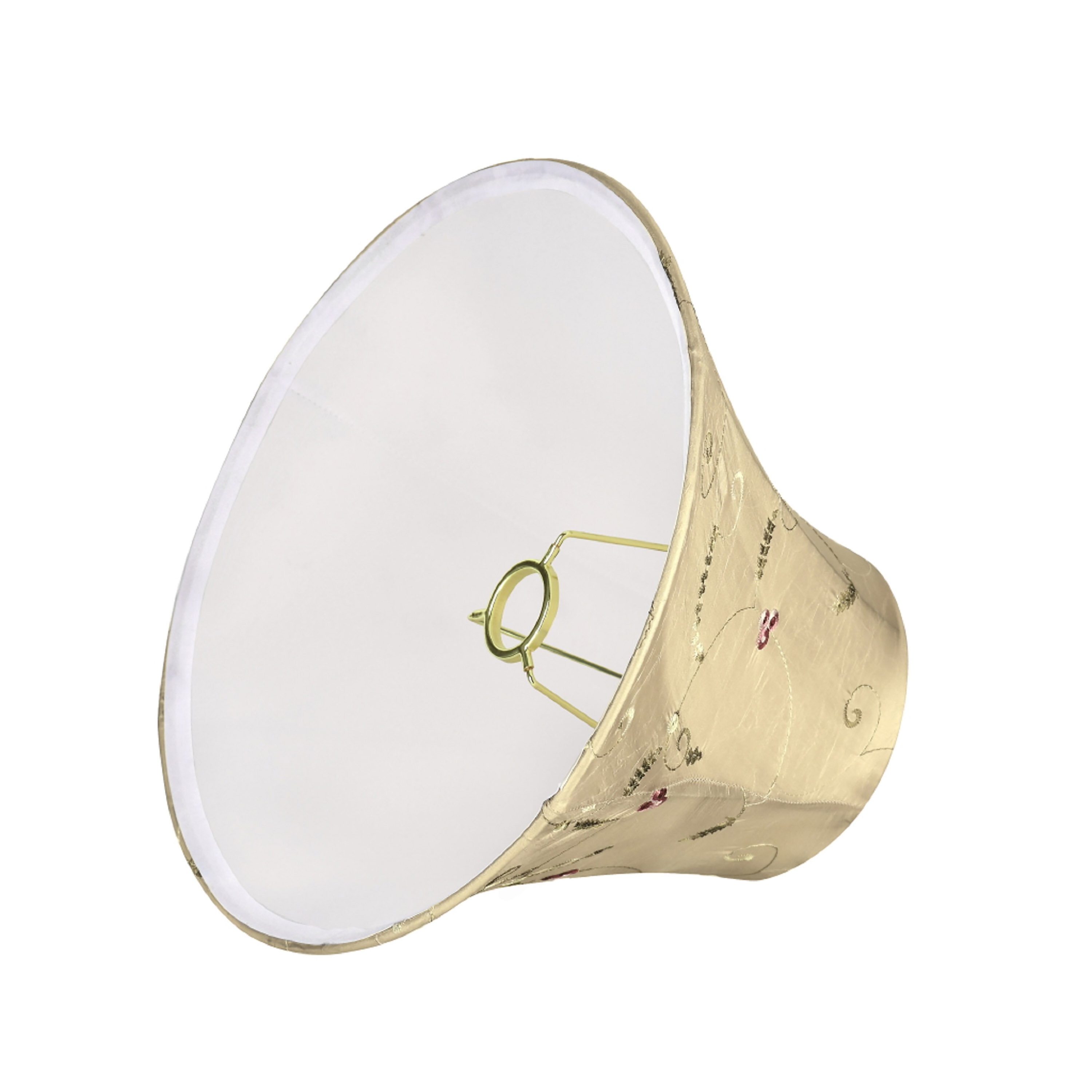 9'' H Faux Silk Fabric Bell Lamp Shade ( Uno ) in Gold