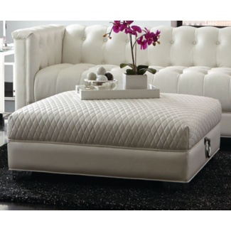 Abner Vegan Leather Ottoman