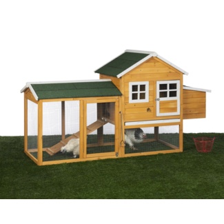 Abrianna 26.1 Square Feet Chicken Coop with Chicken Run