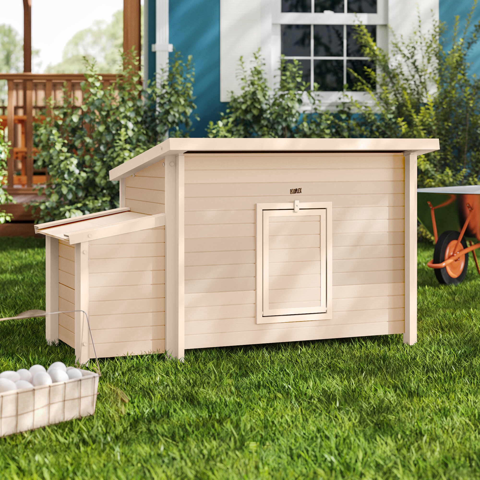 Achilles 10.6 Square Feet Chicken Coop with Nesting Box