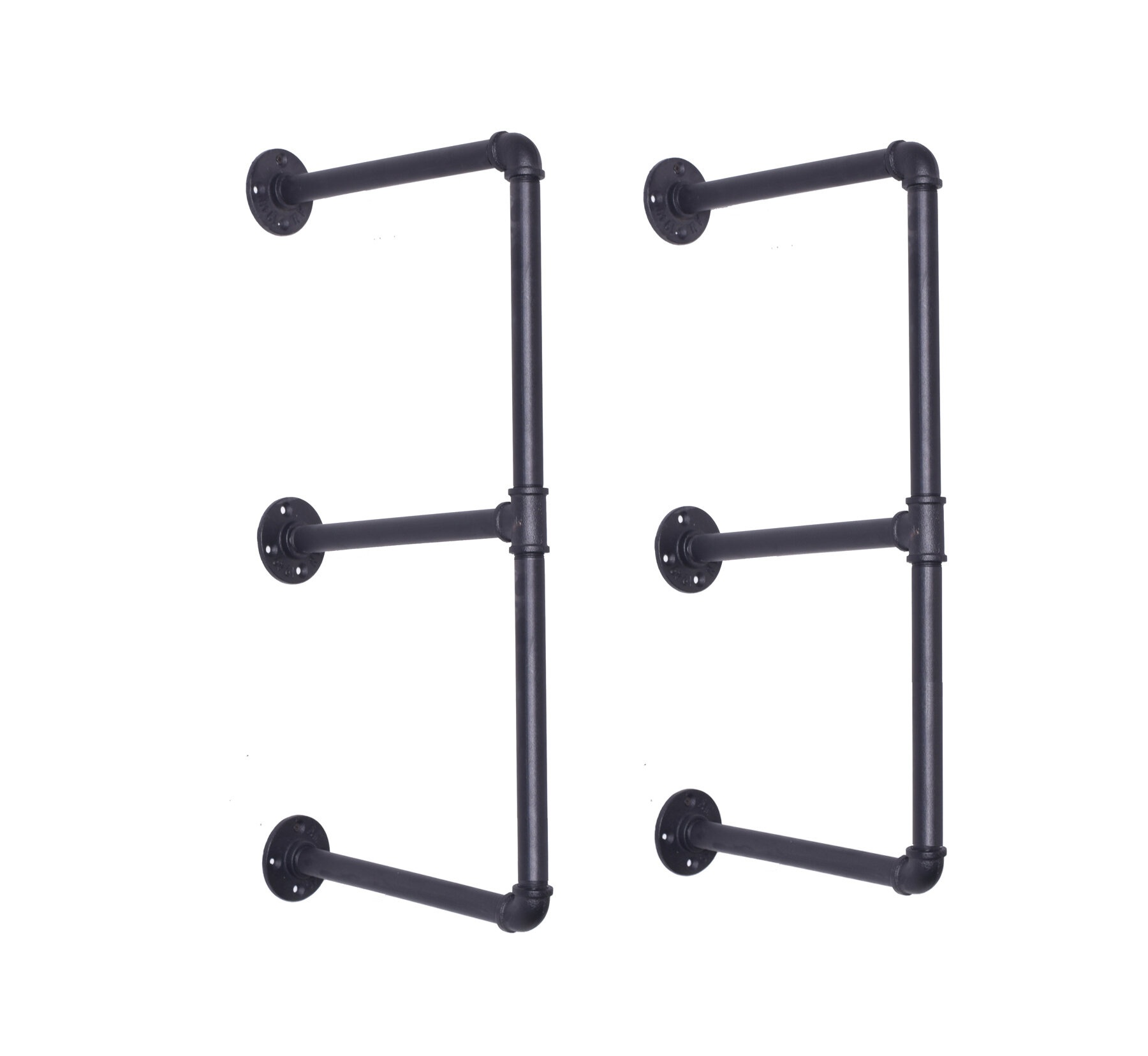 Addysun 27.56'' H x 31.49'' W Iron Floating Bookcase