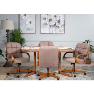 Aderholt Extendable Solid Oak Dining Set