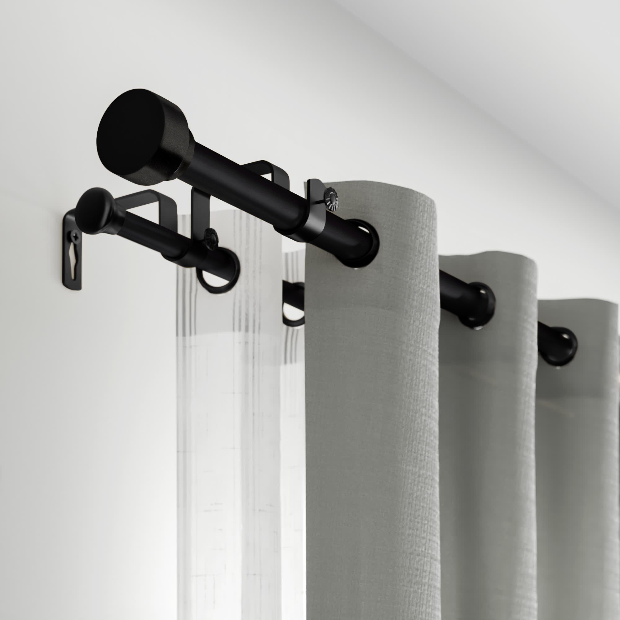 Adjustable Double Curtain Rod