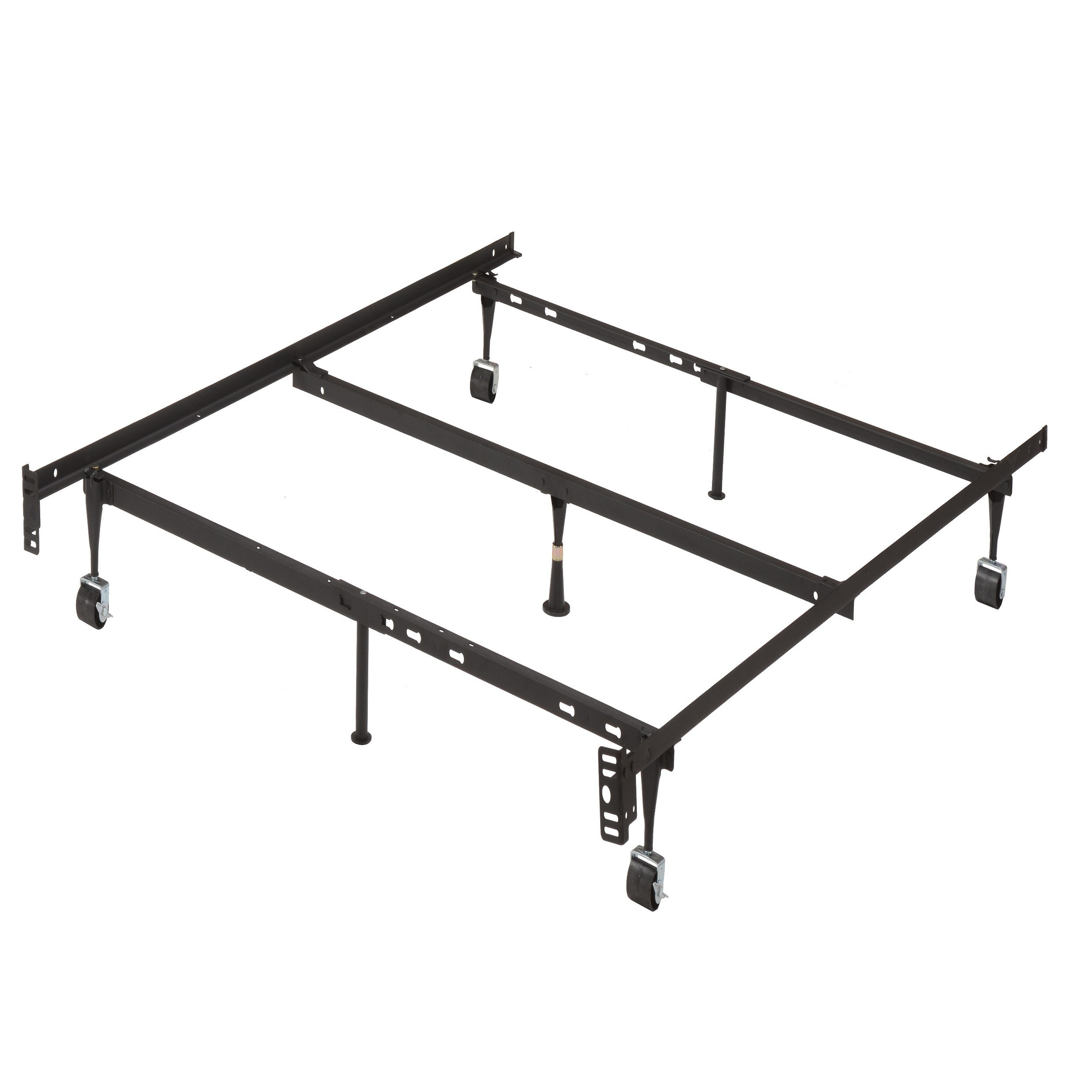 Adjustable Metal Bed Frame with Center Support Leg