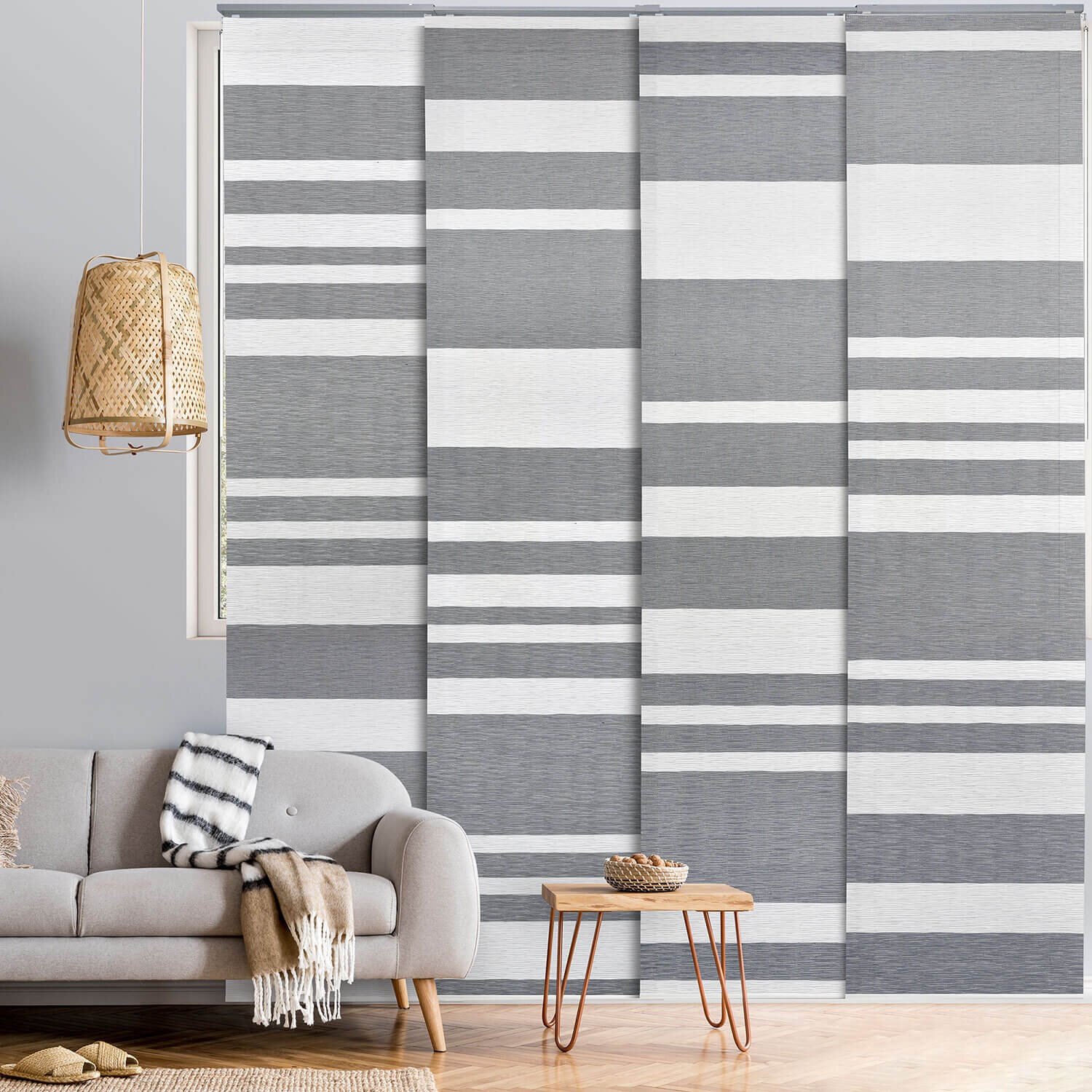 Adjustable Sliding Semi-Sheer Vertical Blind