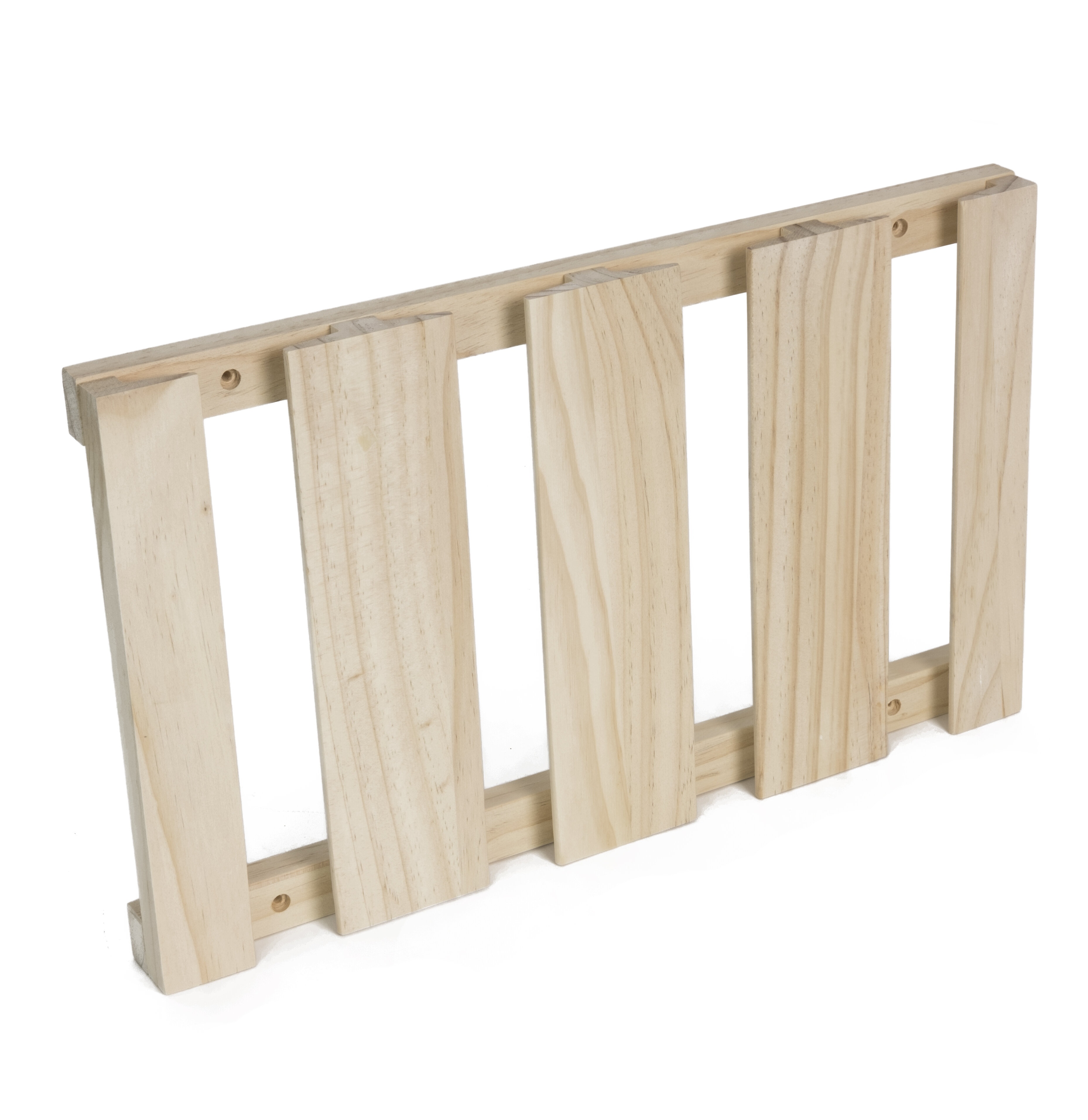 Adrell Solid Wood Hanging Wine Glass Rack