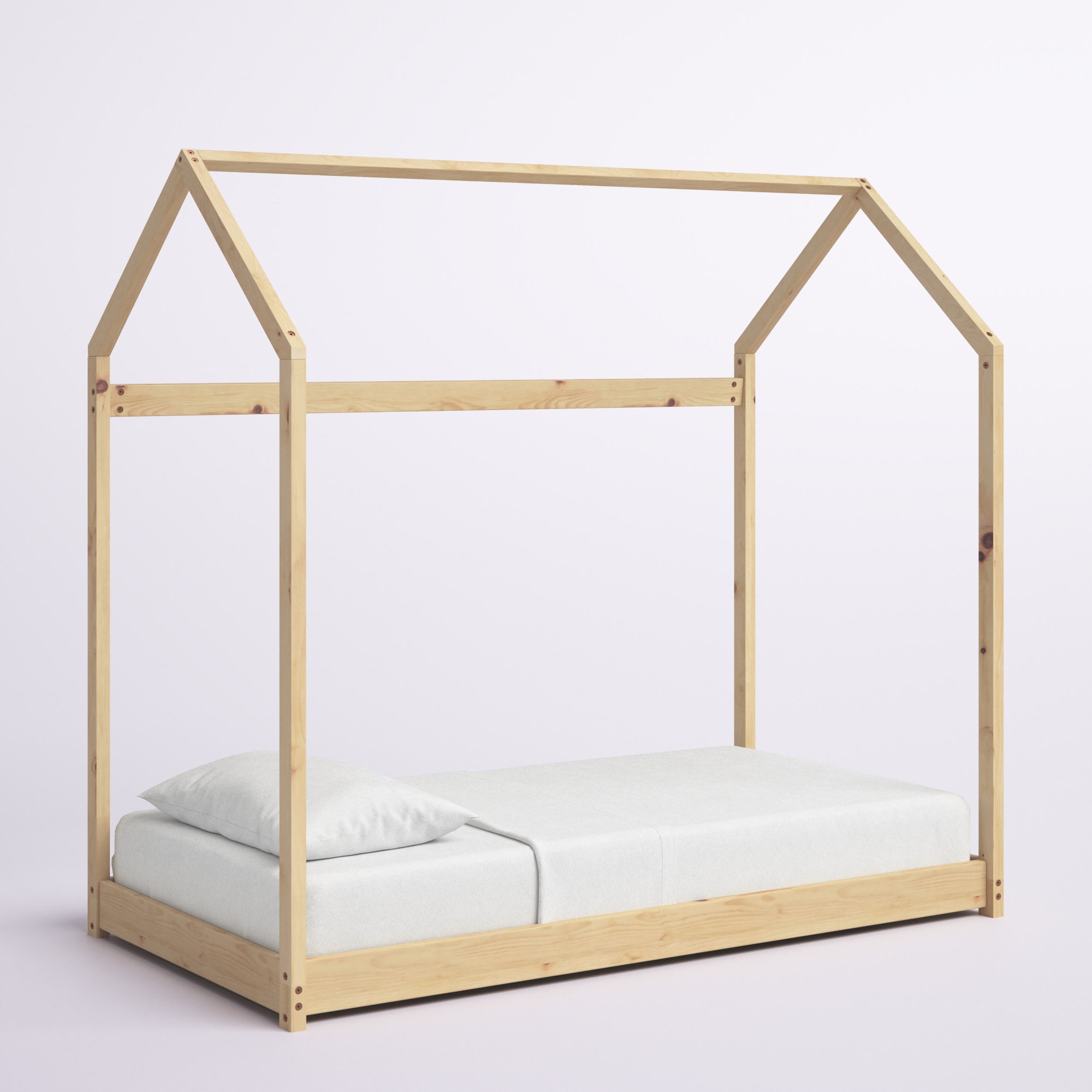 Adrianna Solid Wood Platforms Bed and Mattress by Mack & Milo™