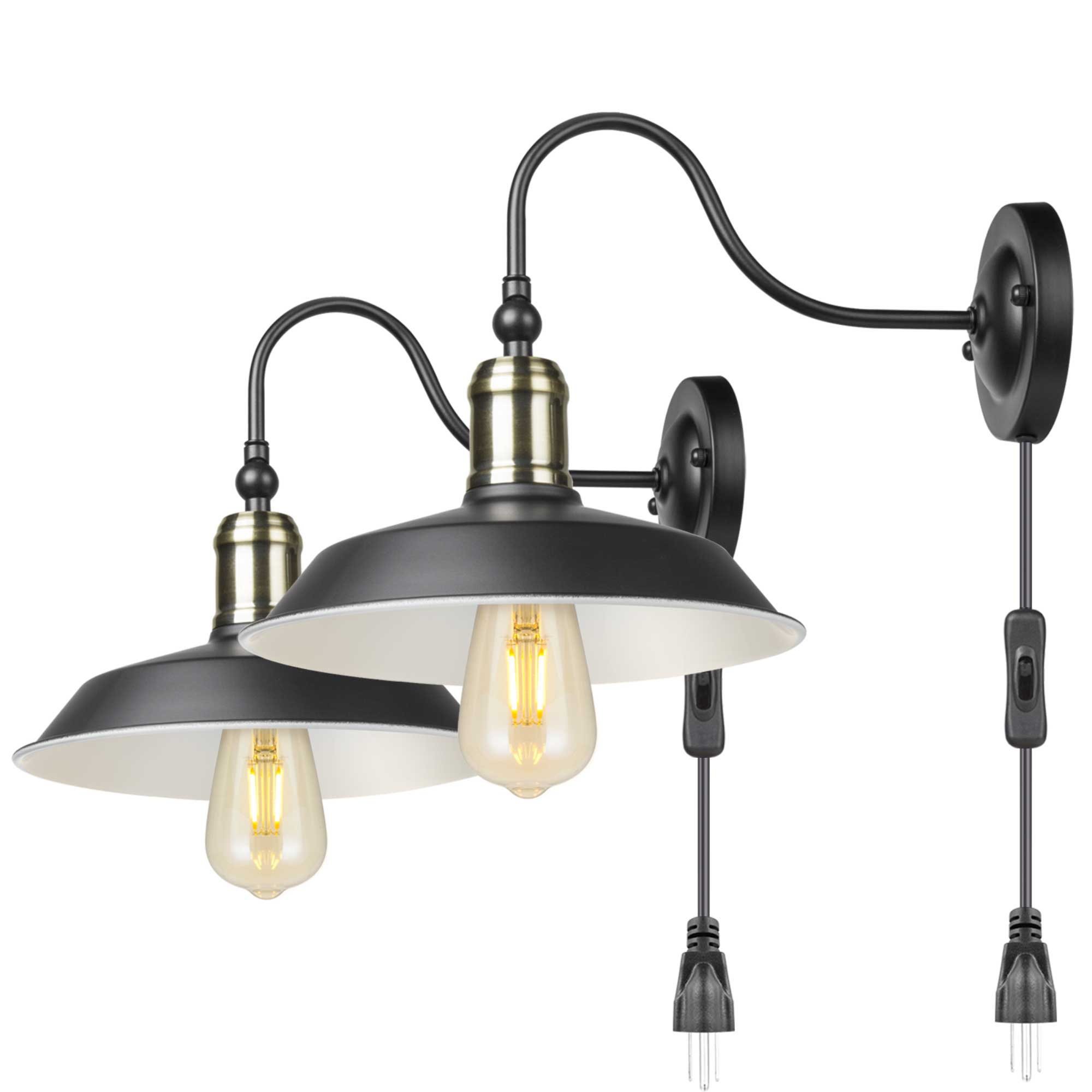 Aelan Plug-in Armed Sconce