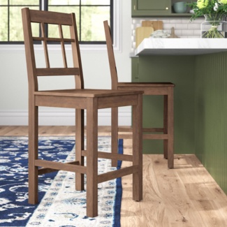Aguayo Solid Wood 25'' Counter Stool