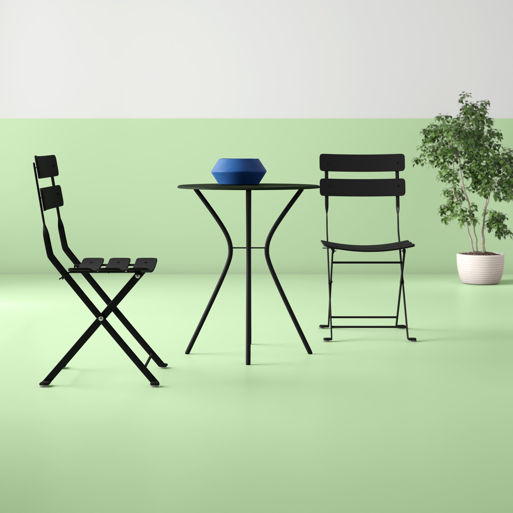 Ainsley Round 2 - Person Outdoor Dining Set