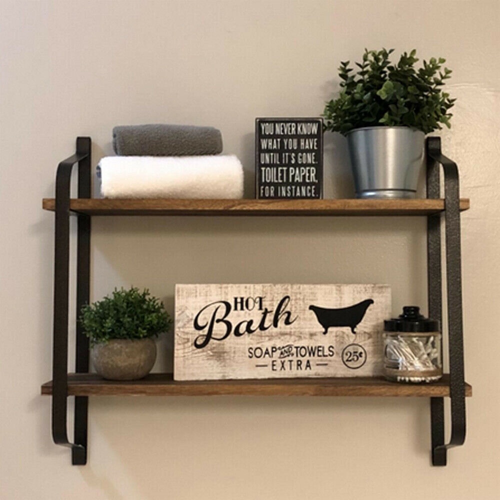 Alaina 2 Piece Pine Floating Shelf with Live Edge