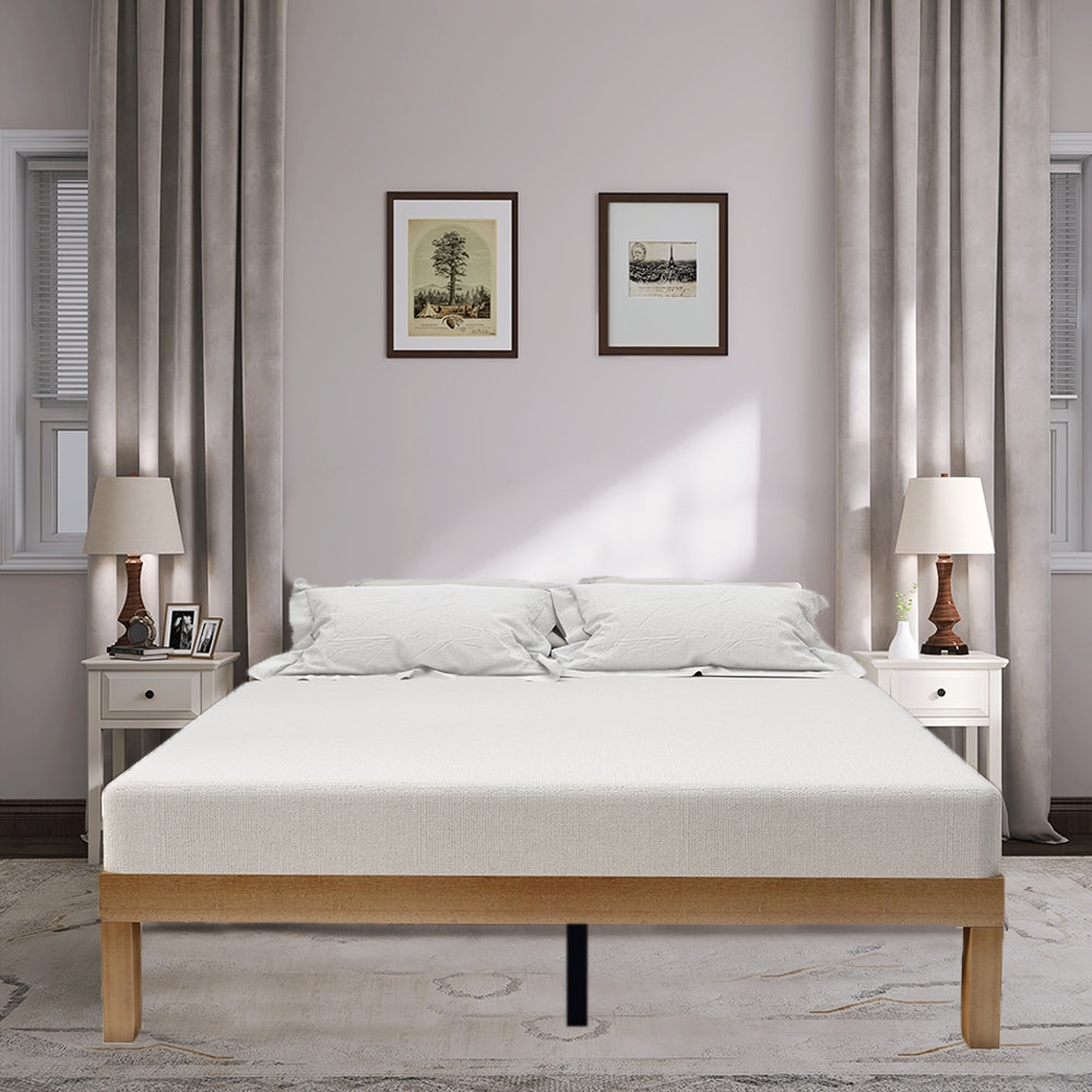 Aleighana 12" Solid Wood Bed Frame without Headboard