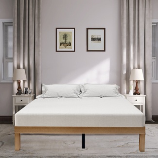 Aleighana 12" Solid Wood Bed Frame without Headboard