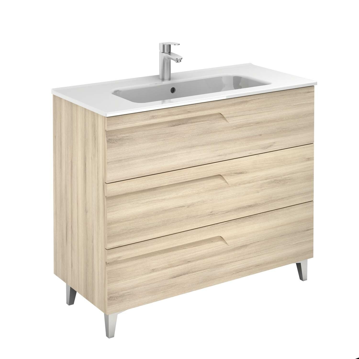 Alejandro 40'' Free-standing Single Bathroom Vanity with Manufactured Wood Vanity Top