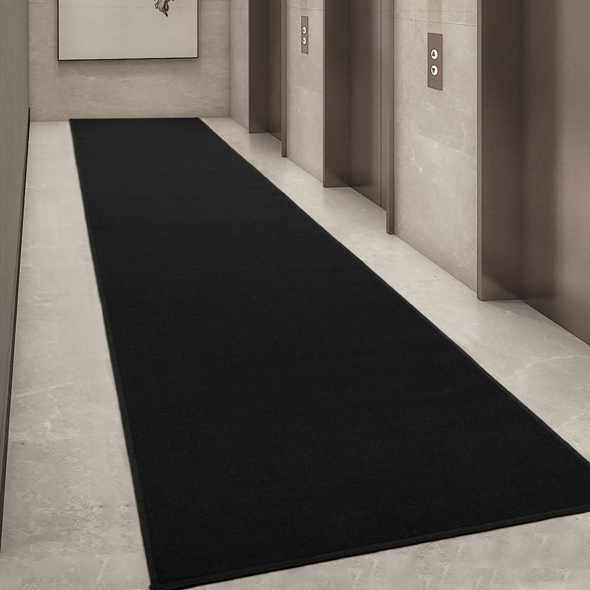 Aletta Machine Woven / Power Loomed Performance Black Rug