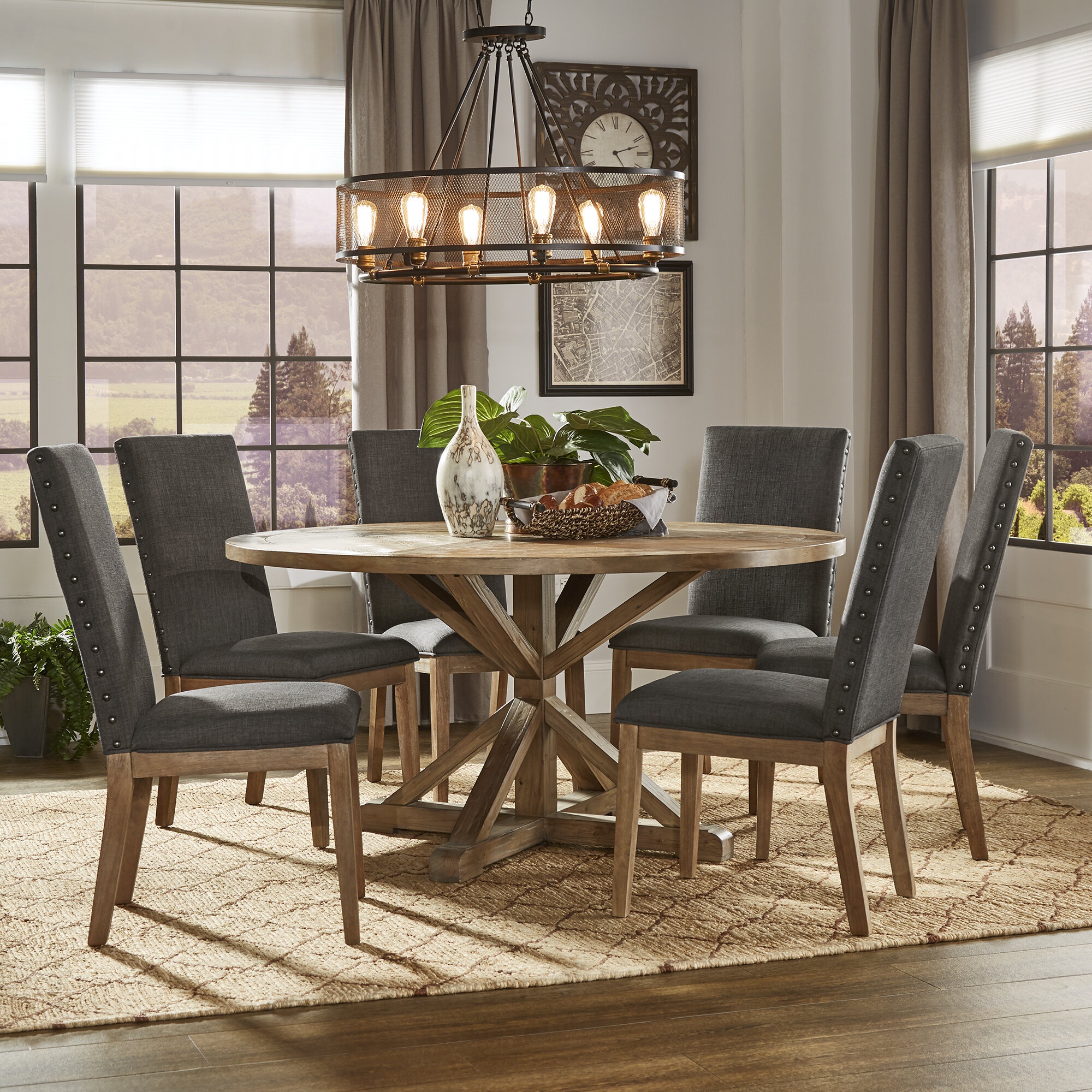 60 inch deals round farmhouse table