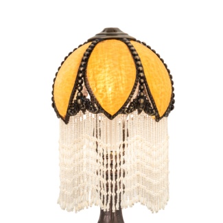 Alicia 9.75'' H Glass Novelty Lamp Shade ( Screw On ) in Amber