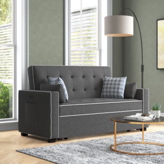 Aliyah-May 75'' Upholstered Sleeper Sofa