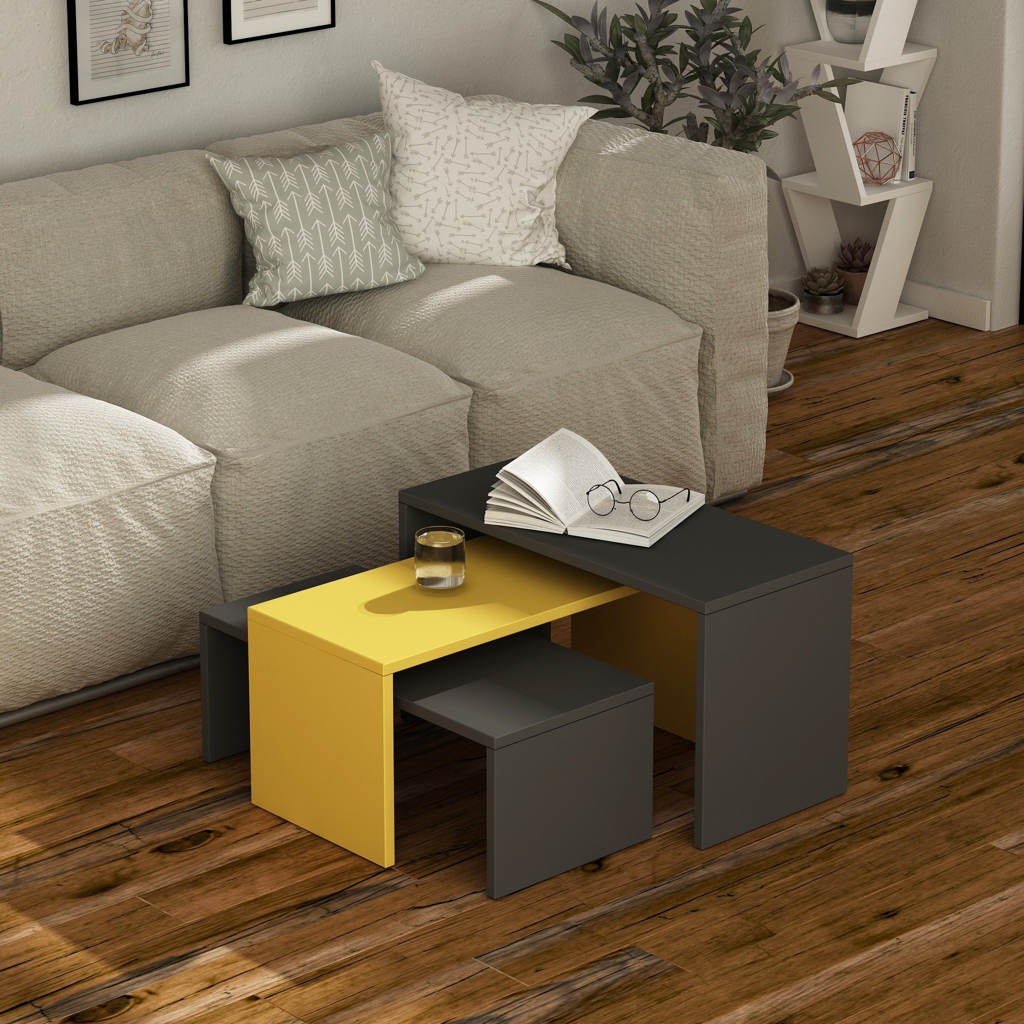 Alquin Nesting Coffee Table