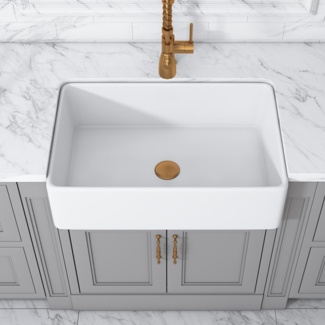 Altair Treviso 19.7'' W Single Bowl Ceramic Farmhouse Kitchen Sink